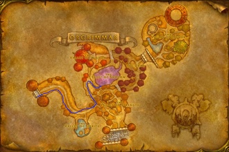 Orgrimmar path to Ragefire Chasm for Alliance players