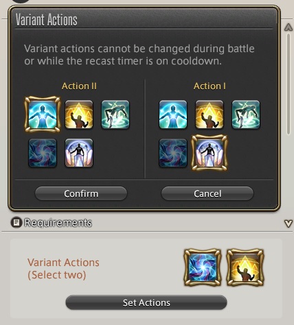 FFXIV Variant Actions