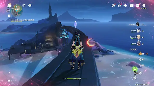 Paha Isle Lunoculus Collectables: ##5 On top of the rail in the air