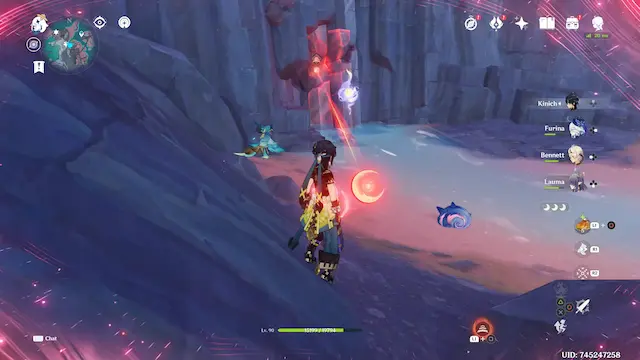 Paha Isle Lunoculus Collectables: ##7 Floating in the air near the entrance of the Paha Evermoon Vault