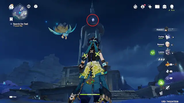 Paha Isle Lunoculus Collectables: ##9 On the Cemetery, on top of the Lighthouse