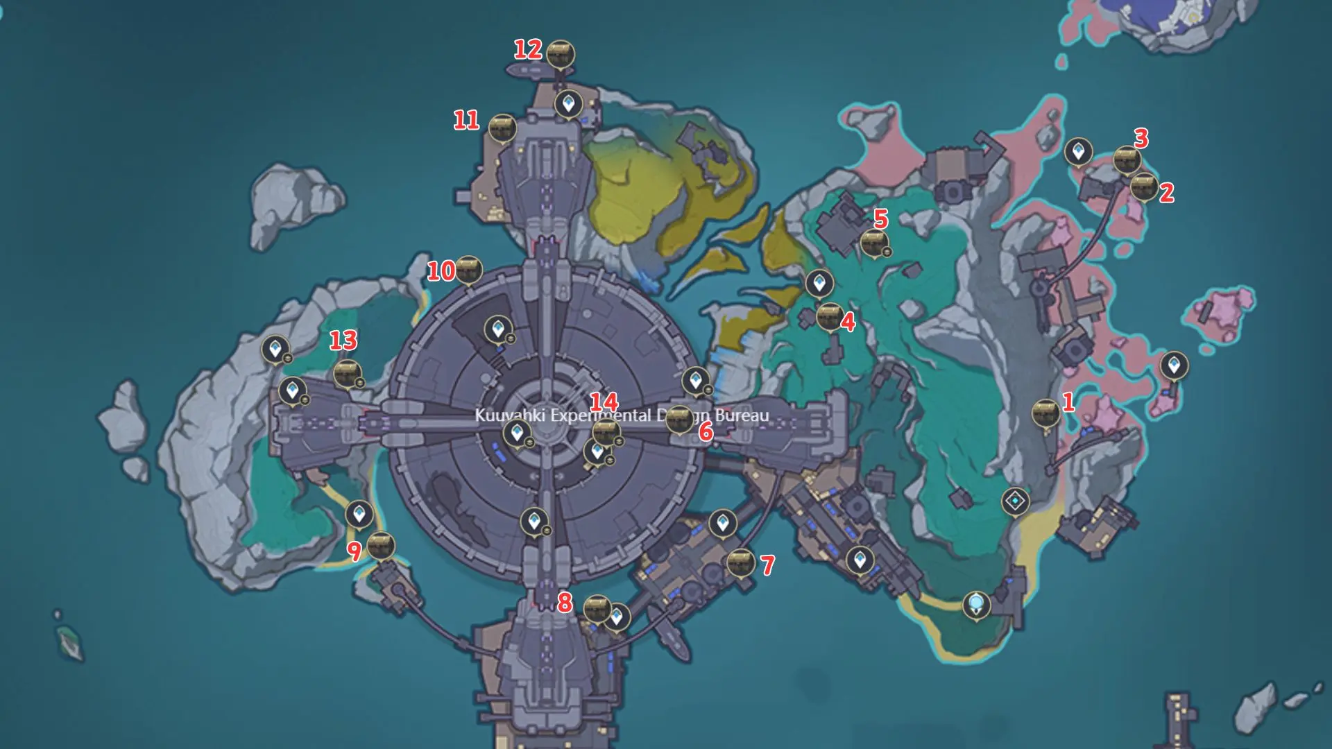 Paha Isle Common Chests Map