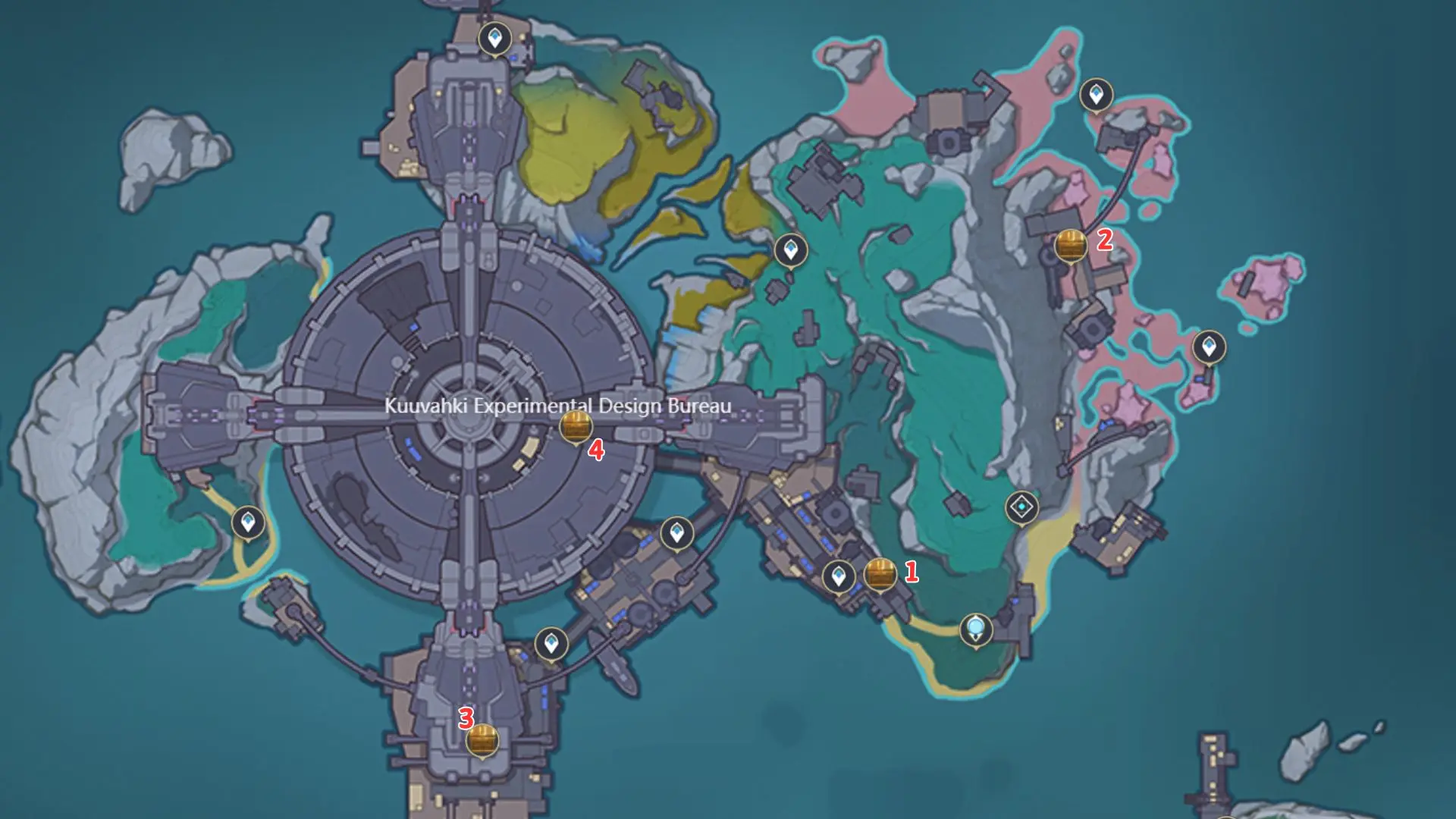 Paha Isle Precious Chests Map