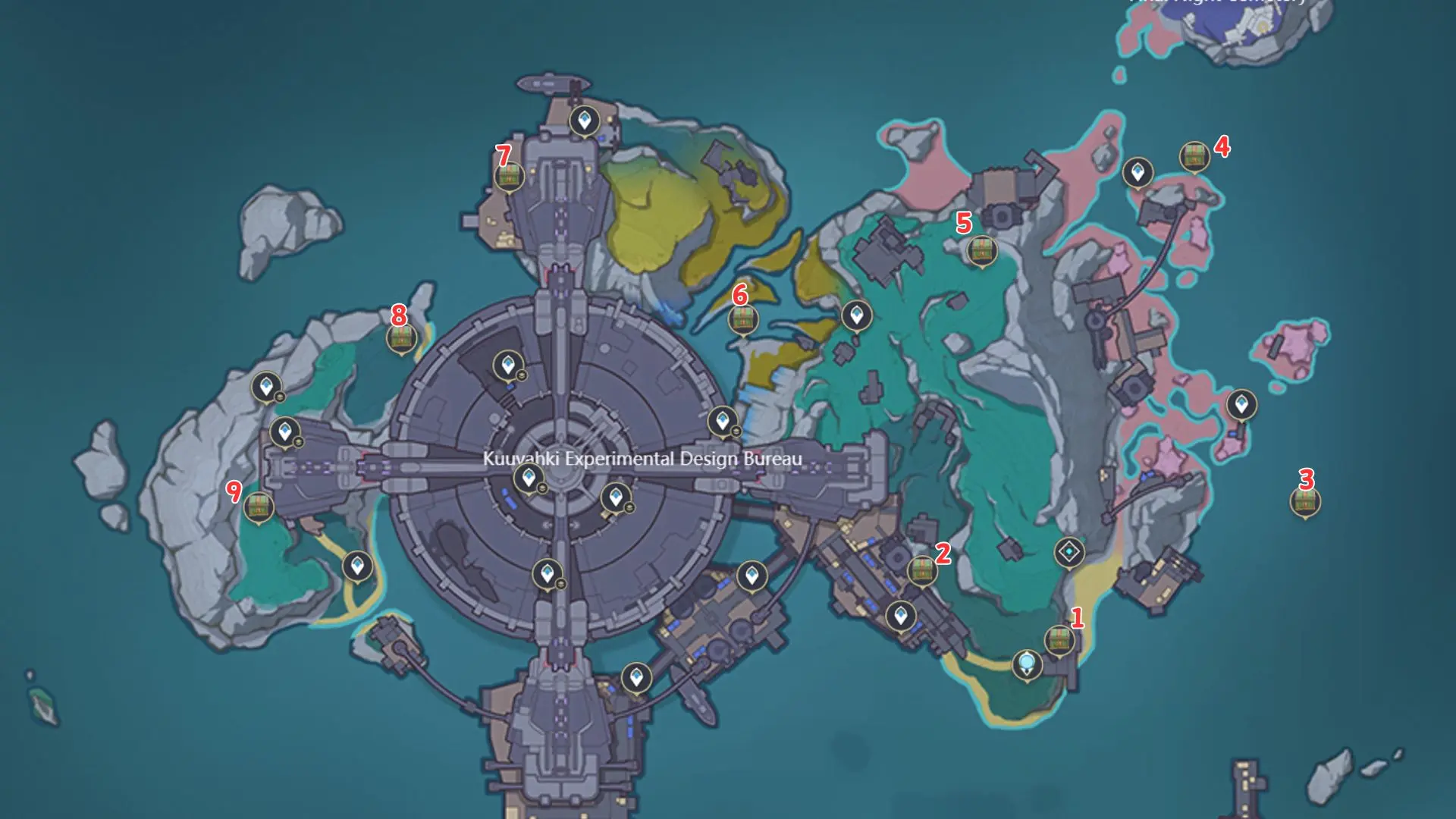 Paha Isle Remarkable Chests Map