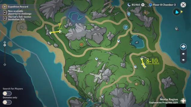 South Elyna Lumidouce Bell Farming Route Map