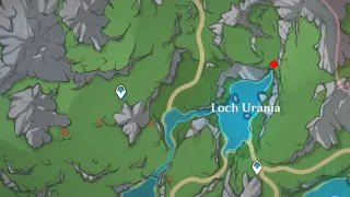 Pahsiv Location northeast of Loch Urania in Fontaine