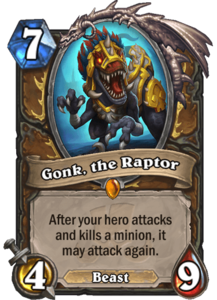 Gonk, the Raptor - Rastakhan's Rumble