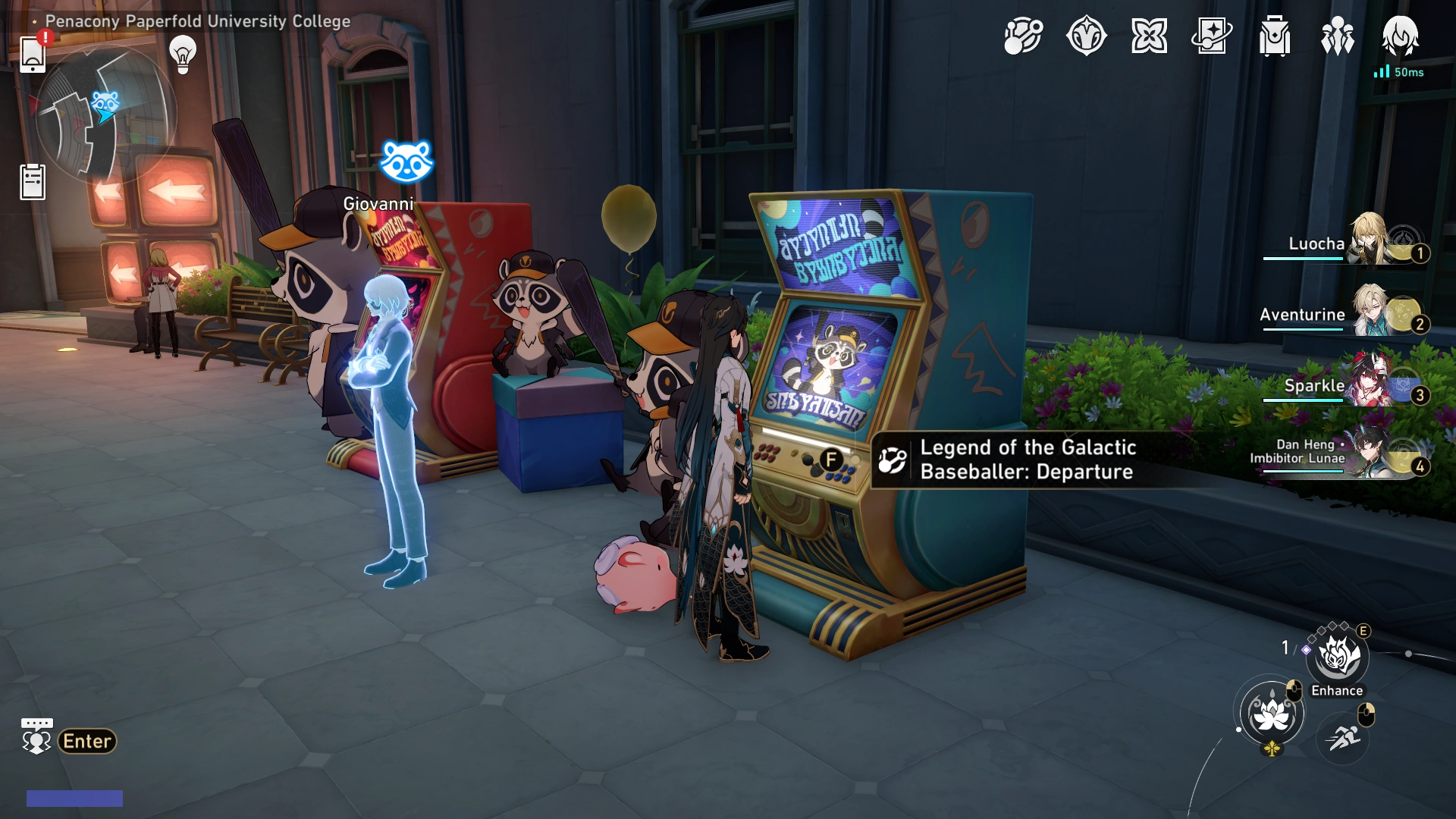 Legend of the Galactic Baseballer: Departure Event Interactable