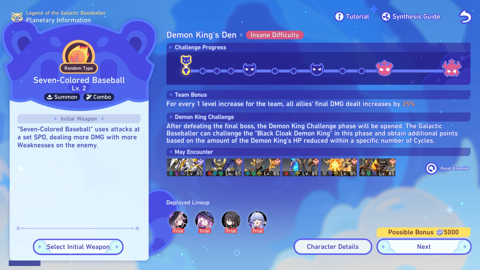 Demon King's Den Planetary Information
