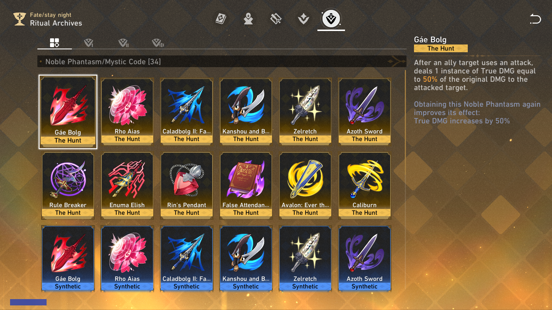 Ritual Archives: Noble Phantasm/Mystic Code