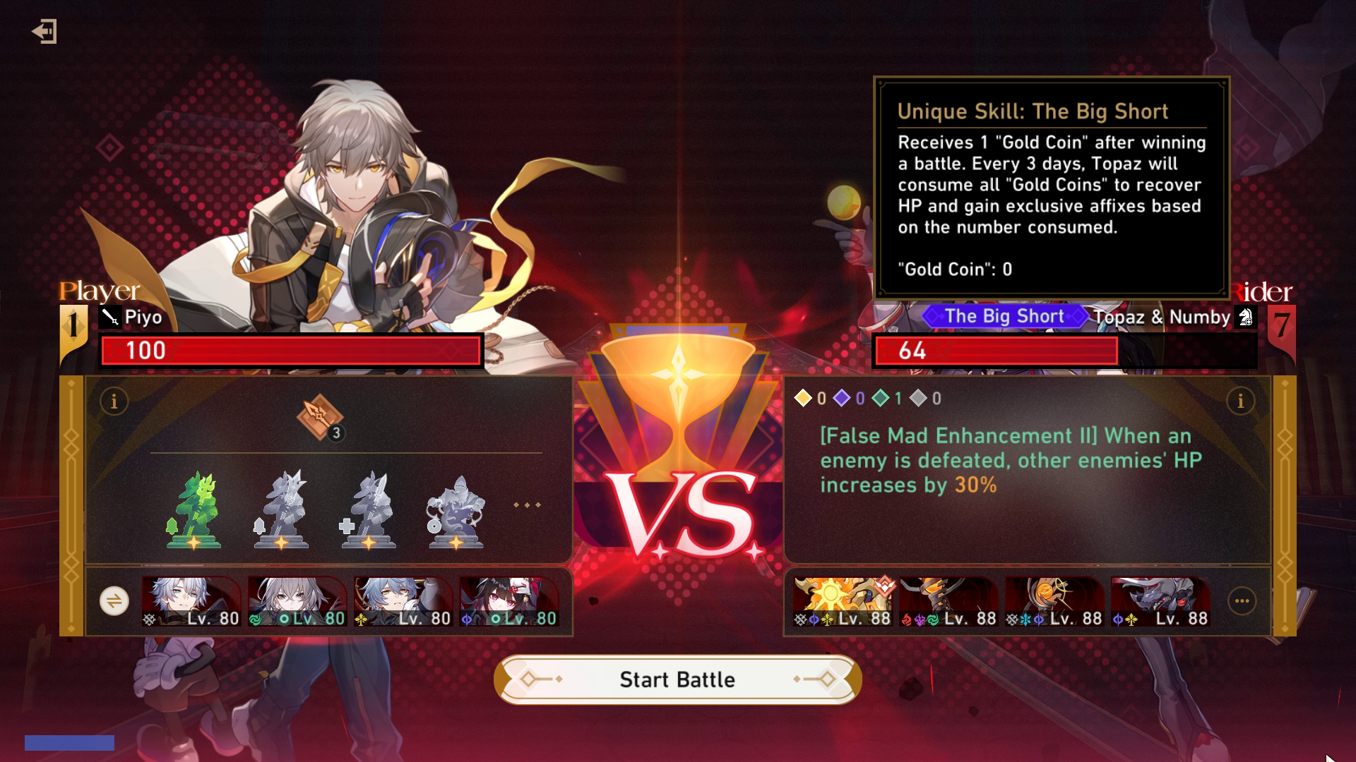 Enemy Servant Battle Details