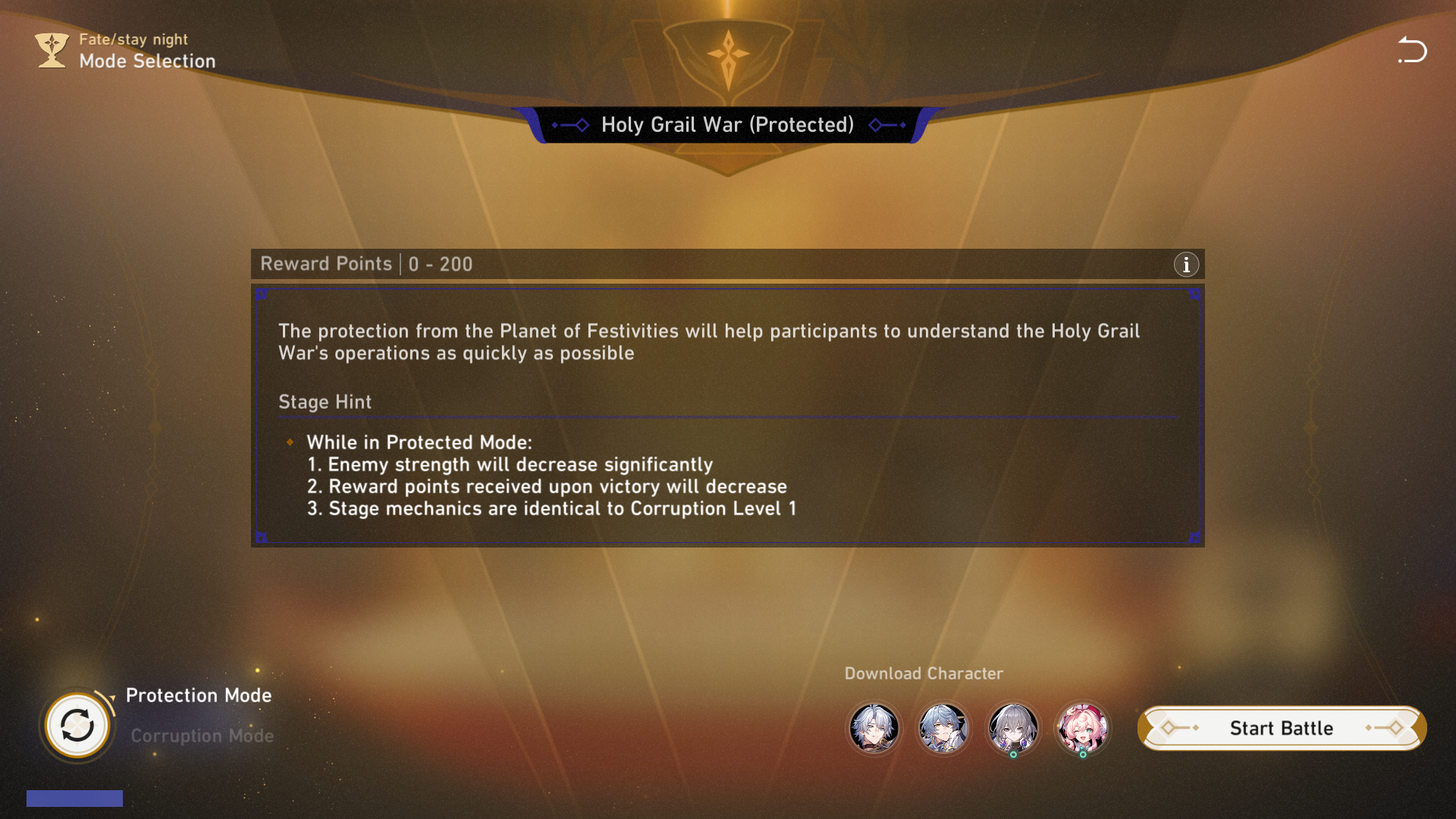 Holy Grail War Ritual: Protection Mode