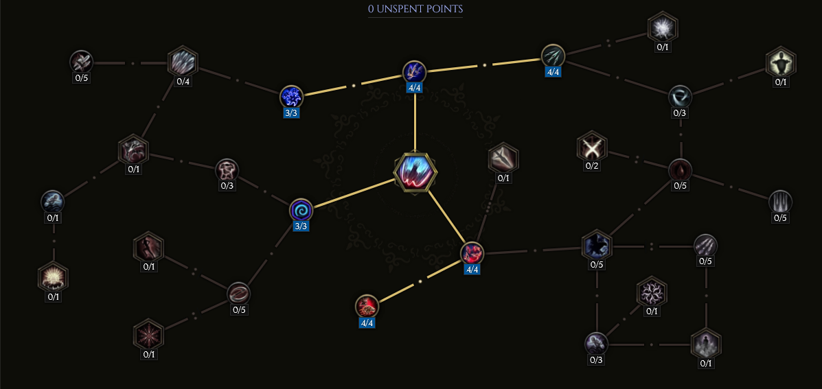 Dive Bomb Passive Tree