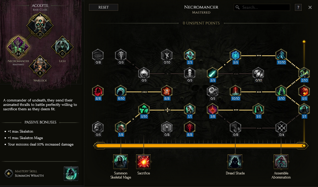 Necromancer Passive Tree