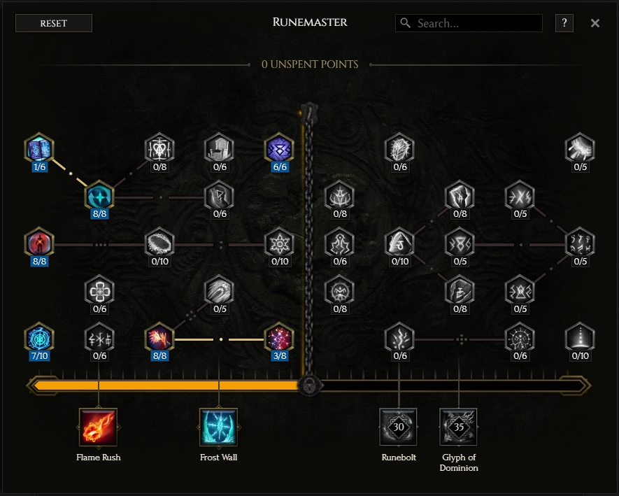 Runemaster Passive Tree