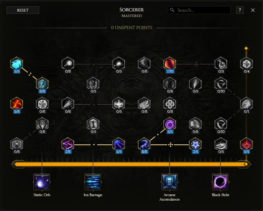 Sorcerer Passive Tree