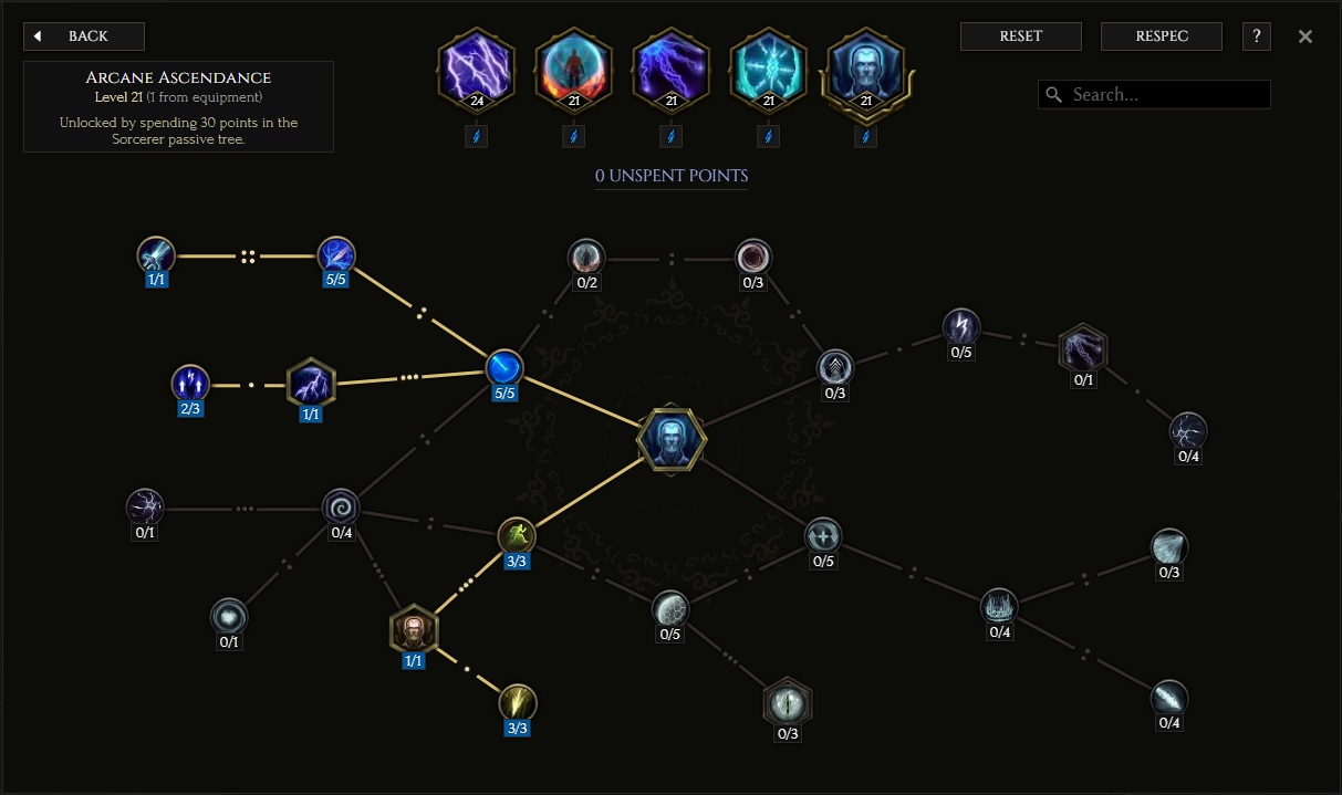 Arcane Ascendance Skill Tree