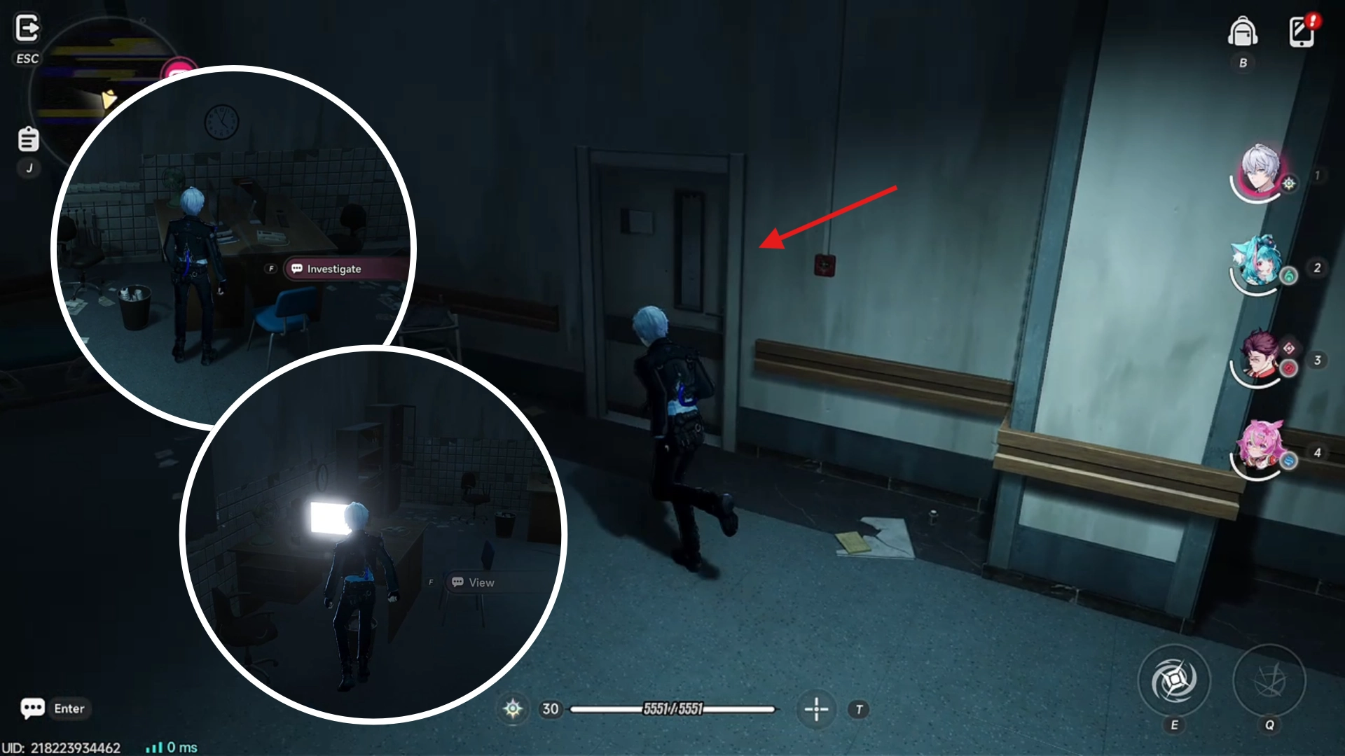 Location of book and final door to grab last clue