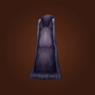 Dark Leather Cloak, Pulled Wool Model