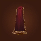Crimson Silk Cloak, Imposing Cape Model