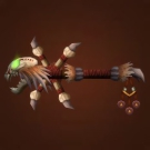 Carved Witch Doctor's Stick Model