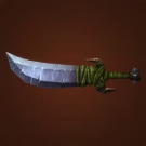 Stoneblade Slicer, Sword of the Caged Mind, Primitive Scimitar, Shadowstalking Sword Model