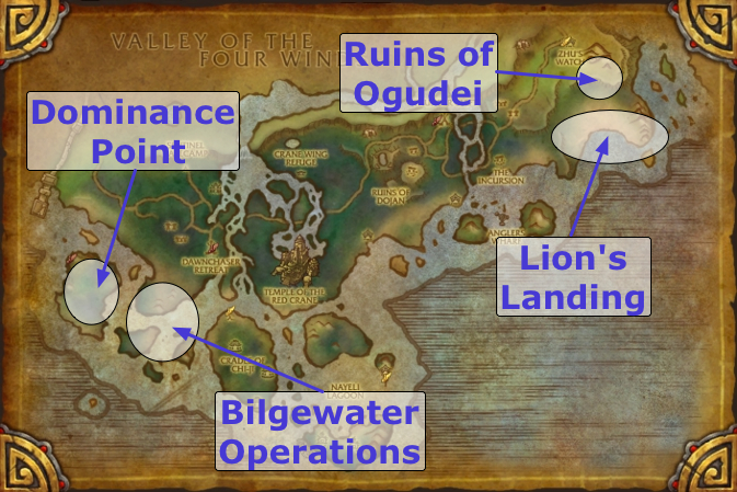 Dominance Offensive - Daily Quest Locations