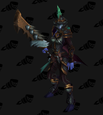 Death Knight PvE Arena Warlords Season 2 Blue Alliance Female Set