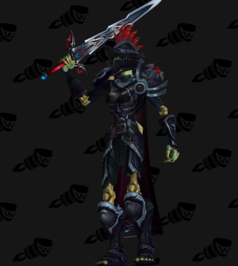 Death Knight PvE Arena Warlords Season 2 Blue Horde Female Set
