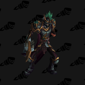 Death Knight PvP Arena Warlords Season 3 Blue Horde Male Set