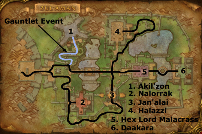 Zul'Aman map