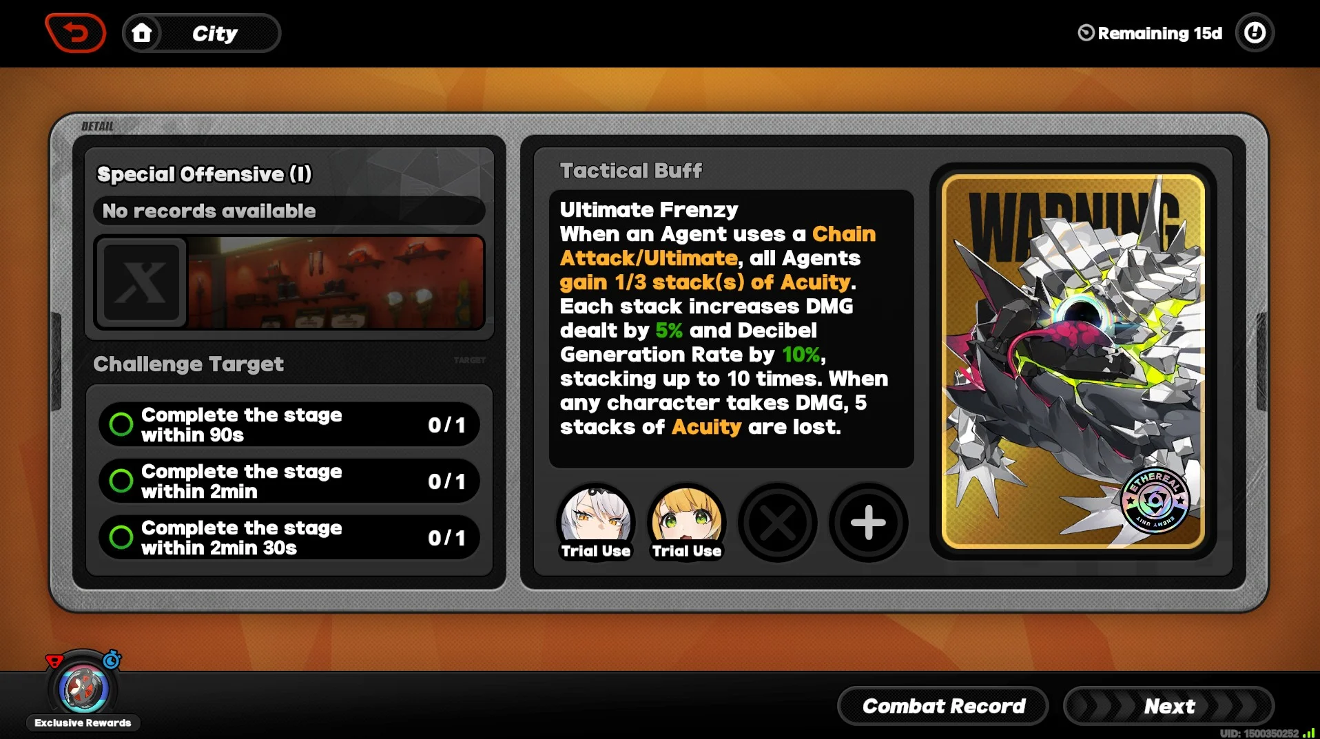 Holographic Onslaught Arena Event