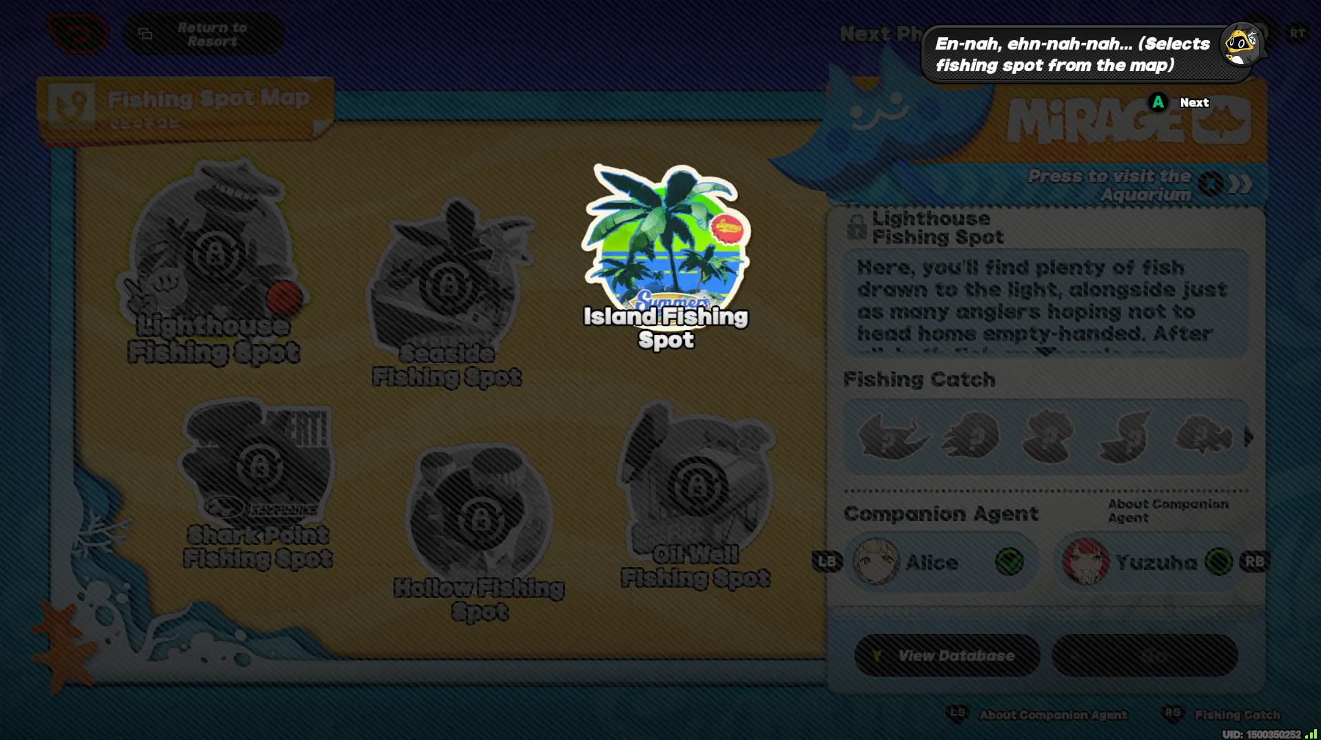 Tales of Midsummer Dreams Fishing Spots