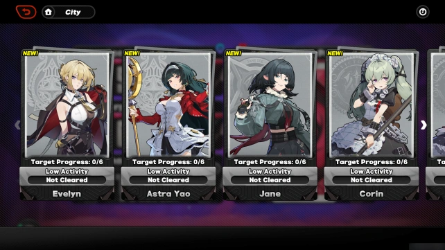 Perpetrator Battle Menu