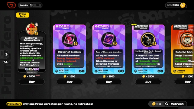 Prime Zero in the Bangboo Store