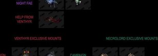 All Covenant-related Mounts List/Image