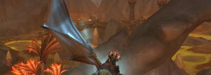 Obsidian Gladiator Transformation for the Winding Slitherdrake in Patch 10.1