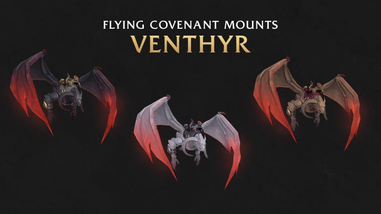 First Look At Covenant-Themed Mounts Coming In Patch 9.1 - News - Icy Veins