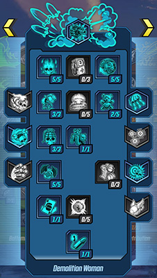 Demolition Woman Skill Tree