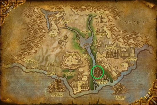 Lost City of the Tol'vir Entrance Location