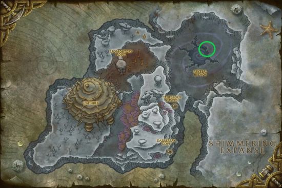 Throne of the Tides Entrance Location