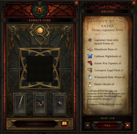 diablo 3 cube items