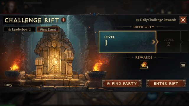 Challenge Rift Interface