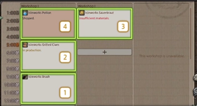 FFXIV Island Sanctuary workshop agenda example.