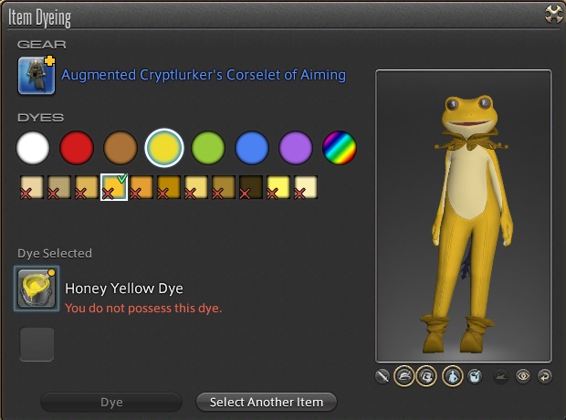 FFXIV Item Dyeing