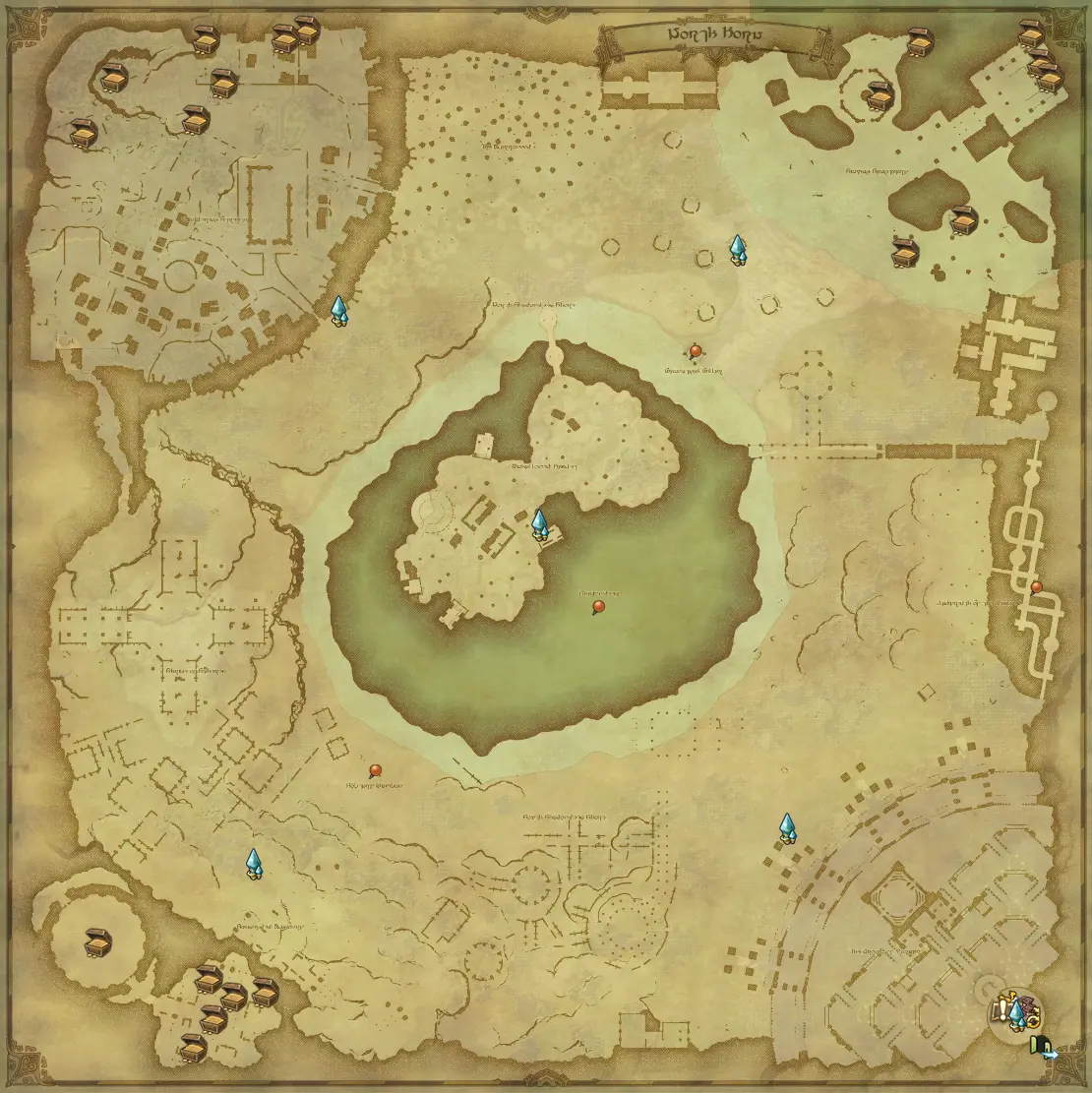 Infi's North Horn map of Pot Coffer locations 3
