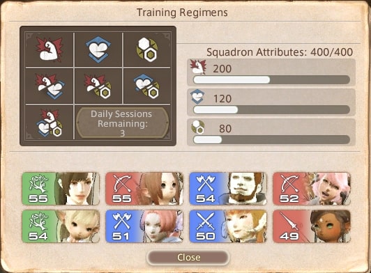 FFXIV Squadron Training