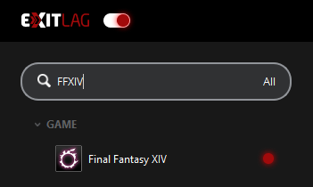 ExitLag FFXIV Search Function