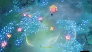 Sea of Bygone Eras Chests: ##40 Use symphony to pause the squids while their AoE is over the flowers.
