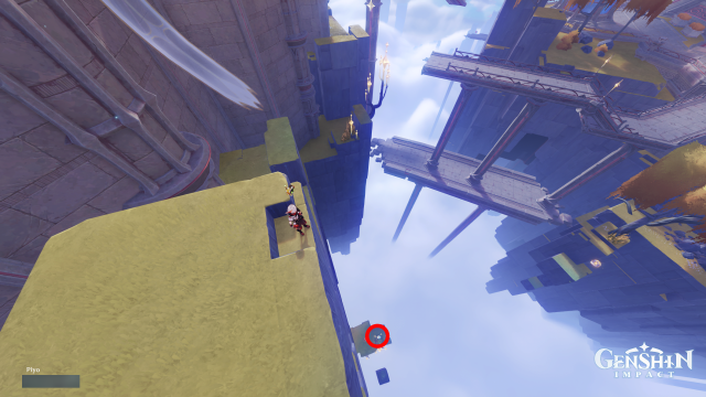 Temple of Space Mnemonic Cluster Collectables: #10 From the closest waypoint or the Spatial Bridge nearby, fly down to the platform underneath.